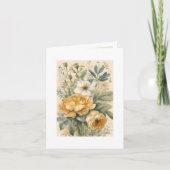 Blume Feiertagskarte (Vorderseite)