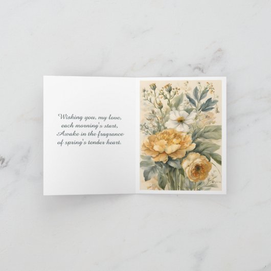 Blume Feiertagskarte (Innenseite)