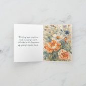 Blume Feiertagskarte (Innenseite)