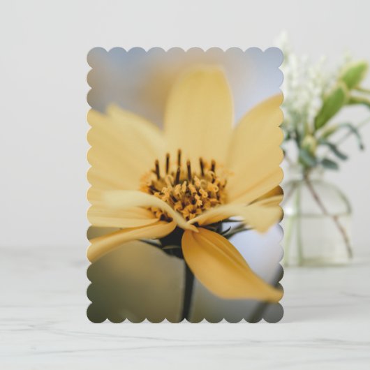 BLUME FEIERTAGSKARTE (Stehend Vorderseite)