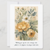 Blume Feiertagskarte (Vorderseite)