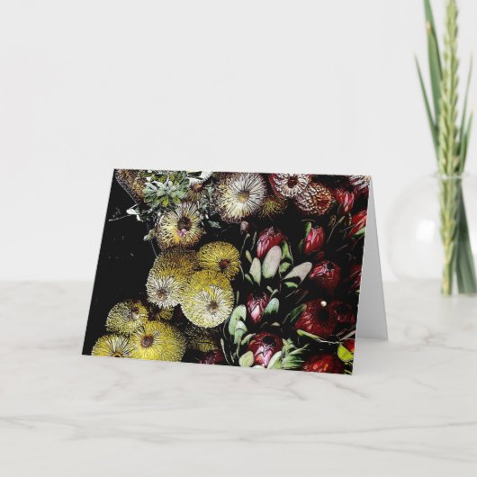 Blume Feiertagskarte (Vorderseite)