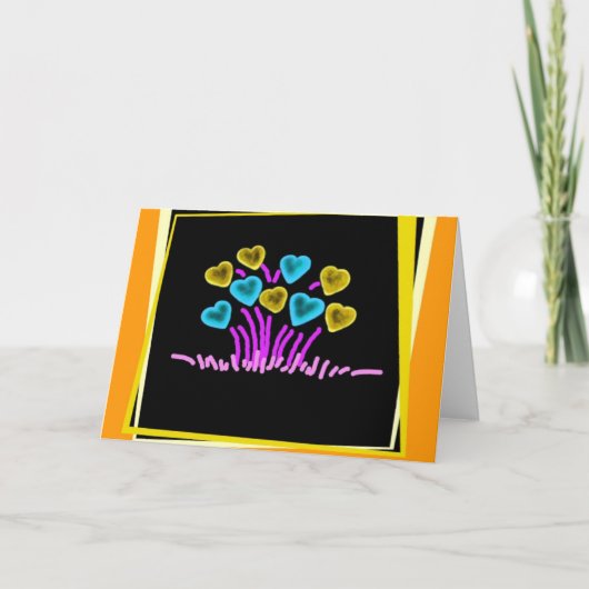 Blume Feiertagskarte (Vorderseite)