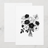 Blume Feiertagskarte (Vorne/Hinten)