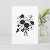 Blume Feiertagskarte (Stehend Vorderseite)