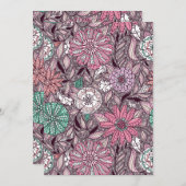 Blume Feiertagskarte (Vorne/Hinten)