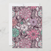 Blume Feiertagskarte (Rückseite)