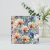 Blume Feiertagskarte (Stehend Vorderseite)