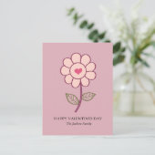 Blume Feiertagspostkarte (Stehend Vorderseite)