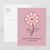 Blume Feiertagspostkarte (Vorne/Hinten)