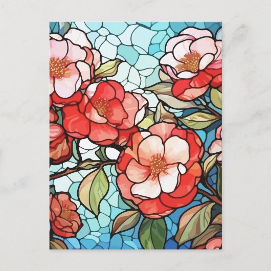 Blume Feiertagspostkarte (Vorderseite)