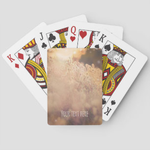 Blume Feld Rustikales Land Sonnenuntergang Spielkarten