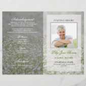 Blume Feldbeerprogramm | In Love Memory Flyer (Vorne)