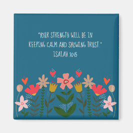 Blume Felder Aquamarin Magnet