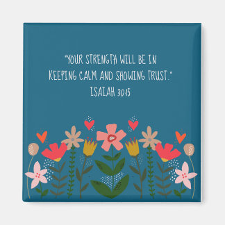 Blume Felder Aquamarin Magnet