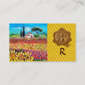 BLUME FELDER, FLORA HONEY BEE WAX SIEGEL, BEEKEEPE VISITENKARTE (Rückseite)