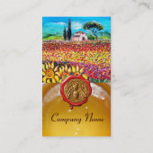 BLUME FELDER, HONEY BEE RED WAX SIEGEL, BEEKEEPER VISITENKARTE (Rückseite)