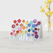 Blume-Feldkreuz-Karte Karte (Gelbe Blume)