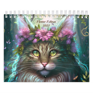 Blume Felines 2023 Kalender