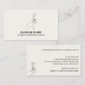 Blume Feminine Event Elfenbeinküste Visitenkarte (Vorne/Hinten)
