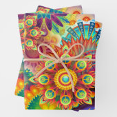 Blume Festival Geschenkpapier Set (Beispiel)