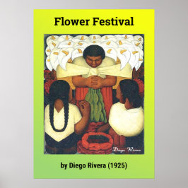 Blume Festival von Diego Rivera (1925) Poster
