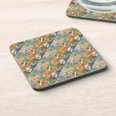 "Blume Field #1 Tiled Pattern" Blumenmuster-Unters Getränkeuntersetzer (Linke Seite)