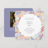 Blume Field Baby Dusche Einladung (Vorne/Hinten)