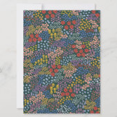 Blume Field Baby Shooter Bingo Game Einladung (Rückseite)