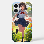 Blume Field Girl Case-Mate iPhone Hülle (Rückseite)