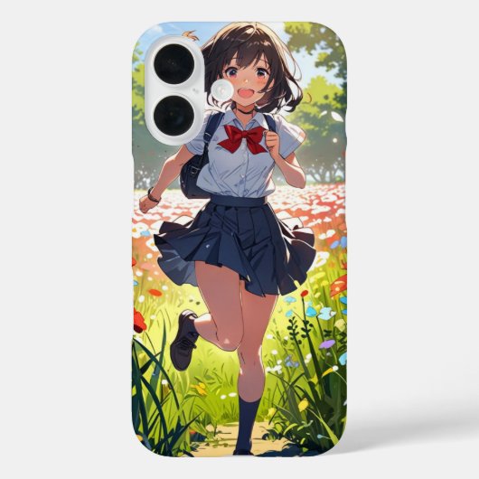 Blume Field Girl Case-Mate iPhone Hülle (Rückseite)