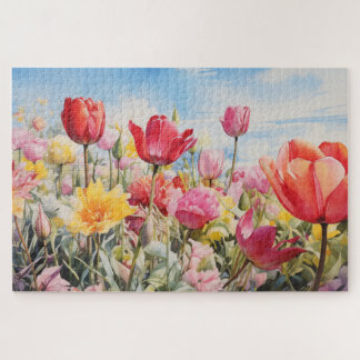 Blume Field Jigsaw Puzzle, 1014 Stk. 30"x20" Puzzle