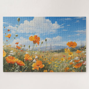 Blume Field Jigsaw Puzzle, 1014 Stk. 30"x20" Puzzle