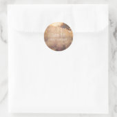 Blume Field Rustic Country Hochzeit Gefallen Runder Aufkleber (Tasche)