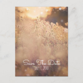 Blume Field Rustic Country Hochzeit Save the Date Ankündigungspostkarte