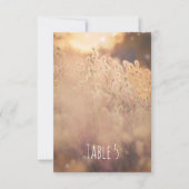 Blume Field Rustic Country Hochzeit Tischnummer (Vorderseite)
