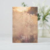 Blume Field Rustic Country Hochzeit Tischnummer (Stehend Vorderseite)