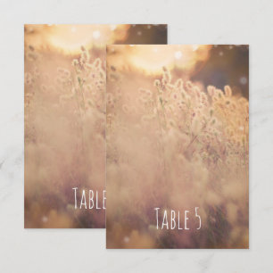 Blume Field Rustic Country Hochzeit Tischnummer
