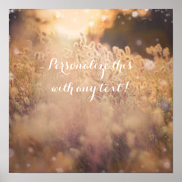 Blume Field Rustic Country Wedding Banner Poster