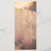 Blume Field Rustic Country Wedding Menü Menükarte (Rückseite)