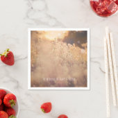 Blume Field Rustikales Land Hochzeit Empfang Serviette (Beispiel)