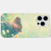 Blume Fields und Happy Hippo Case-Mate iPhone Hülle (Rückseite (Horizontal))