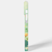 Blume Fields und Happy Hippo Case-Mate iPhone Hülle (Rückseite / Links)