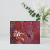 Blume filmt Kunst Postkarte (Stehend Vorderseite)