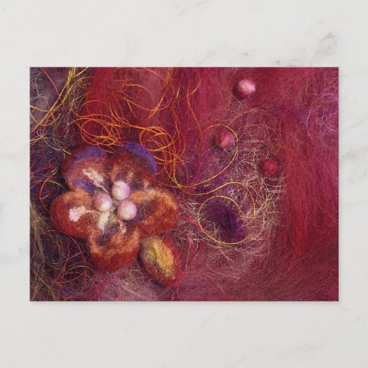 Blume filmt Kunst Postkarte (Vorderseite)