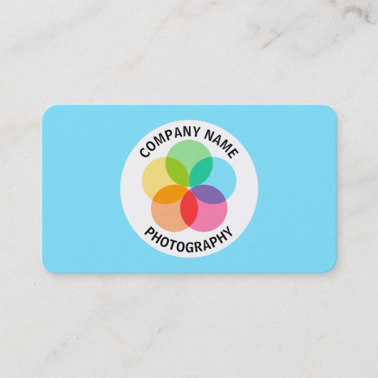 Blume filtern - Blass #7FE6FF Visitenkarte (Vorderseite)