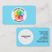 Blume filtern - Blass #7FE6FF Visitenkarte (Vorne/Hinten)