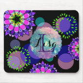 Blume Firework Einzigartig Einfache, stilvolle Hip Mousepad (Vorne)