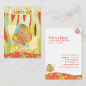 Blume Fisch Kinderbetreuung | Tagespflege Visitenkarte (Vorne/Hinten)