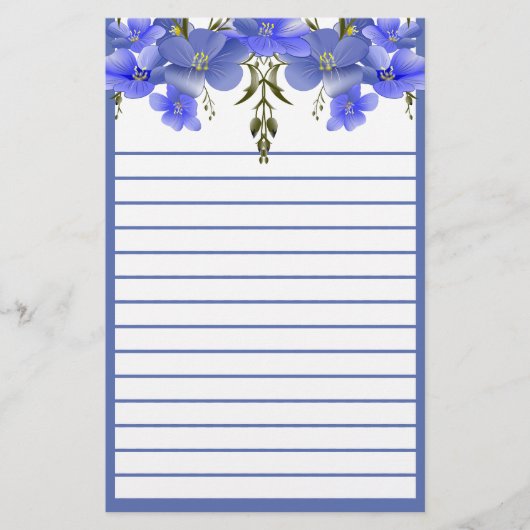 Blume FL18 Stationery Briefpapier (Vorderseite)